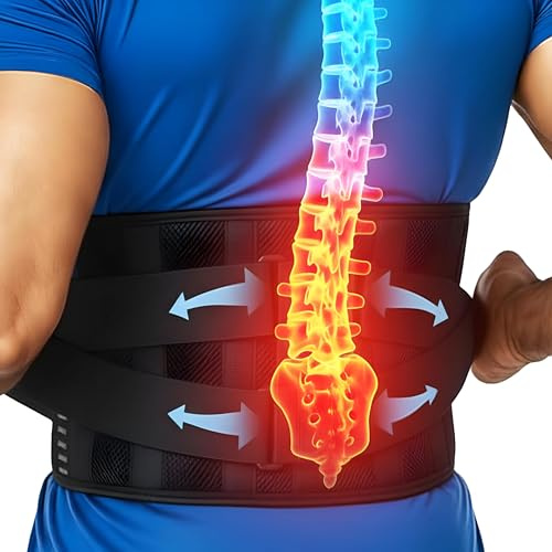 benoo Back Brace Belt, Men & Women Lower Back Pain Relief (2XL 49-54.9)