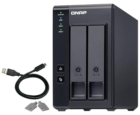 Raid Erweiterungsgerät, 2 Einschübe für HDD, 1 USB-C 3.2 Port, ideal zur Erhöhung der Speicherung und Datensicherheit