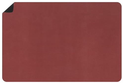 sourcing map 35.4 x 23.6 Inch Large Placemat for Kitchen Counter, Heat Resistant Coffee Bar Mat Non-Slip Countertop Table Protector Insulated Placemat, Wine Red