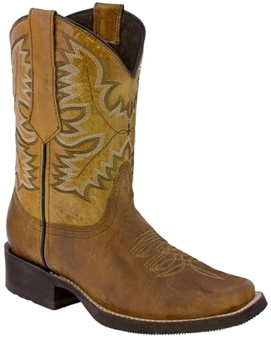 Bottes de cowboy en cuir pour homme - Vintage - Bottes western - Bottes de moto - Bottes d'équitation - Bottines de cowboy - Bottines courtes pour femme - Bottes à enfiler - Bottes gothiques - Bottes