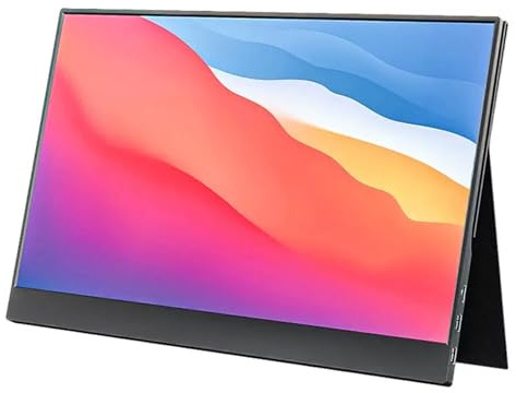 AMISENK Portatile 15.6 pollice 1920x1080 Monitor di Gioco di Risposta Veloce Pannello Console PC Telefono Console di Gioco Viaggio Intrattenimento Portatile Monitor