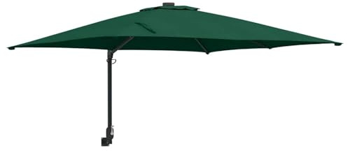 Vopese Garden Parasol Green 248.5 x 247.5 x 160 cm Polyester and Steel For outdoor, terrace, and garden shading purposes ZSSCJ-UK42003236UK