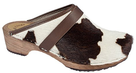 MB Clogs original Sverige träträträträträtofflor, kohårstofflor, pälstofflor, vit/brun, Vit brun, 37 EU