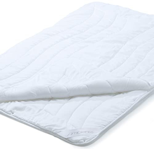 aqua-textil Ambiente 4 Jahreszeiten Steppbettdecke 140 x 200 cm Mikrofaser Steppdecke atmungsaktiv Winter Sommer