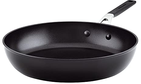 KitchenAid Bratpfanne, harteloxiert, antihaftbeschichtet, 31 cm, Onyxschwarz, 84802, Onyx Black