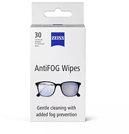 ZEISS Anti-Beschlag-Objektiv-Reinigungstücher, vorbefeuchtet, einzeln verpackt, für beschichtete Objektive, Fernglas, Zielfernrohr, Kameras und Brillen, 30 Stück
