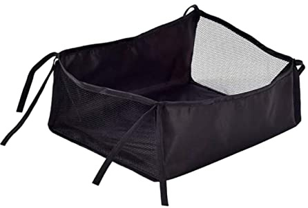 Toddmomy Kinderwagen Aufbewahrungstasche 35X32X6 Zoll Universal Organizer Mit Großem Einkaufsnetz Für Kinderwagen Korb Unten Zur Praktischen Lagerung Von Babyutensilien