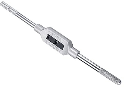 CoCud Tap Wrench Handle, Fit M4-M12 W5/32 to 1/2 Taps Size, Aluminum Alloy & Tool Steel Adjustable Single End Wrench Reamer Tapping Hand Tool - (Applications: for Tapping Operations)