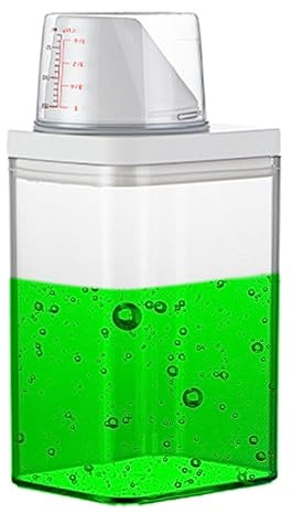 Waschpulver Box Mit Messbecher - 700ml/1100ml/1500ml/1900ml Waschmittelbox Für Pulver - Aufbewahrungsbox Für Waschmittel | Laundry Dose,Aufbewahrungsbox Für Hundefutter, Katzenfutter,Kaffeebohnen