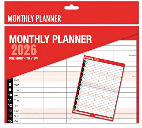 VR Angel 2026 Wall Calendar Monthly Planner Month to View Calendar Spiral Bound Calendar for Home Business Office School - 60 gsm Paper