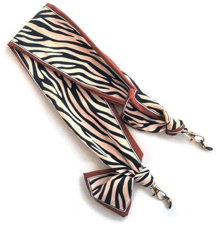 OMEVU Sciarpa di Seta Bohémien Occhiali Maschera a Catena Corda per Appendere per Le Donne Occhiali da Sole con Nastro Stampato retrò Accessori per Occhiali con Cordino