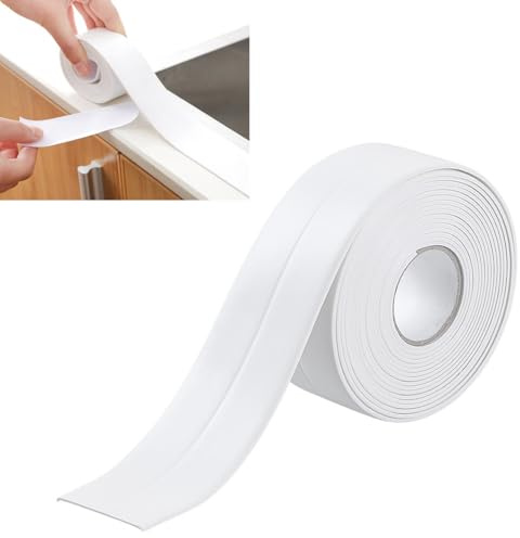 Weichsockelleiste Selbstklebend, 5M PVC Weichsockelleiste 19x19mm | Selbstklebende Bodenleiste, Fugendichtungsband, Knickleiste Abschlussleiste für Küche und Badezimmer
