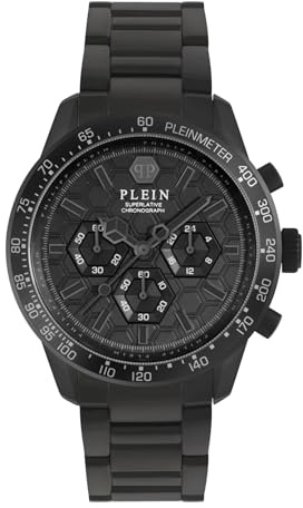 Philipp Plein Herren Chronograph Quarz Armbanduhr Pleinmeter
