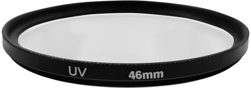Filtro de protección UV de 46mm Compatible con Nikon Z50 II/Z50II/Z50/Z30/Z FC/Zfc Junto con el Objetivo del Kit Nikkor Z DX 16-50mm, Adecuado para Panasonic G7 y Otros Objetivos con Rosca.