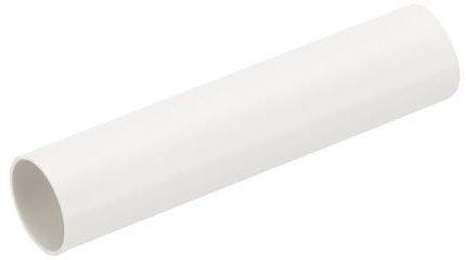 PATIKIL 75mm/3 Runde Lüftungsrohr, 12 Langes Kunststoff-Rohrverbindungsstück für Luftventilation, Ersatz für Abflussrohrverlängerung