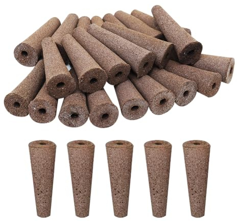 HugeDE 50 Pcs Plant Grow Sponges Hydroponic Seed Pods Hydroponics Plant Grow Pods Seed Starter Pods Small Root Growing Sponges Plant Root Growth Sponges for Indoor Garden