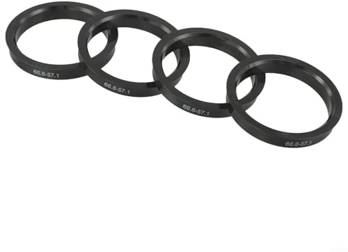 Confezione da 4 anelli di centraggio per mozzi auto, in plastica, distanziatori per un migliore allineamento e comfort