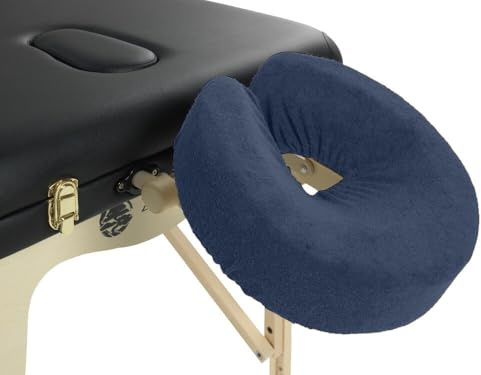 ZenGrowth Housse pour têtière en Tissu éponge Blue Marine - 2 Unités - Protège-têtière Professionnel