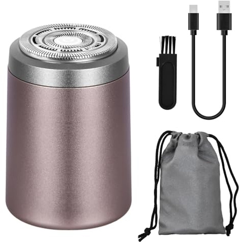 Mapille Mini Rasoir électrique Portable, Rasoir Electriques Hommes, Electric Shaver, IPX7 Étanche Rasoir Homme, Mini Electric Shaver, Portable Tondeuse a Barbe, Rasoir électrique Wet Dry (Violet)