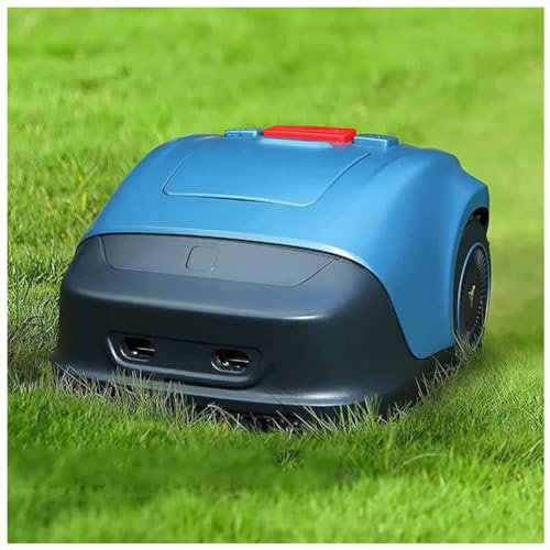 HQYMXYGEUR Fully Automatic Lawn Mower Robot with Planning Path,20-55 mm Cutting Height,APP Control,Waterproof,Low Noise