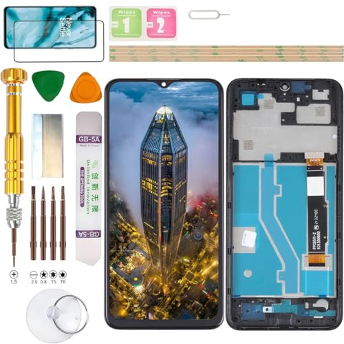 Gadget Troops Conjunto de pantalla LCD para TCL 305 6102D / 306 X668, 6102H / 30E 6127A, 6127l / 30 SE 6165H, 6156H1, 6165A, 6165A1, 6165S Kit de repuesto de pantalla