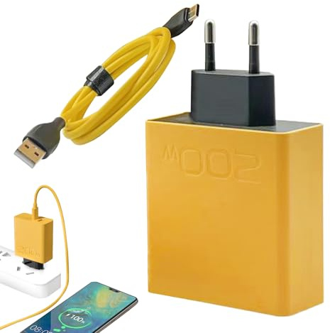 Chargeur de Rapide 200W, avec Ports USB + C - Puissance Ultra - élevée, Compatible avec Les Smartphones de Marques connues - Parfait pour Le Matin, Le Travail, Les Voyages​