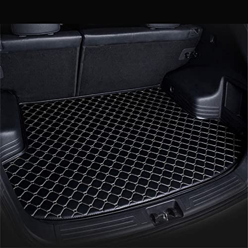 Kofferraummatten Kofferraummatte Für KIA Für Sportage R 2018-2021 wasserdichte Hintere Laderaumabdeckung Teppichpolster Kofferraumauskleidung Kofferraumschutzdecke(Schwarzbeige)