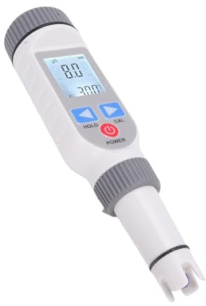Kikumi Tester PH digitale 0-14 Gamma PH 0,1 Precisione Schermo LCD illuminato Nero Bianco Penne di rilevamento della qualità dell'acqua portatile