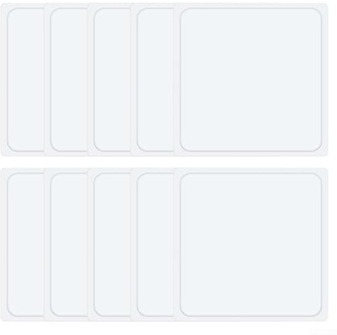 Una confezione da 10 supporti riutilizzabili in silicone che si fissano saldamente sul cruscotto dell'auto senza lasciare segni (trasparente)