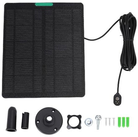 Kamera Solarpanel, 10W ETFE Solar -Überwachungs -Kamera -Montagezubehör Outdoor -Kamera Solarpanel Ladegerät für ARLO Pro 5s Ultra Pro 3 Ultra 2 (Schwarz)