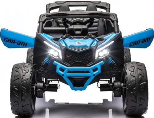 Playhouse Buggy Maverick 4x4 24V - 800W, Bluetooth, Ledersitz, 2 Stoßdämpfer, Eva Räder, 24V 9ah, Fernbedienung, Kinderauto Kinderfahrzeug Kinder Elektroauto (Blau)