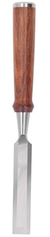 Respicefinem Flat Carpentry Chisel CRV Alloy Steel Wood Handle Chisel for Woodworking Carving Slotting Digging and Cutting Tasks