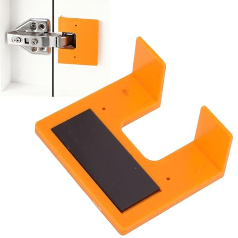 Asixxsix Magnetischer Abstandshalter für Schranktürscharniere, Spaltausrichtungswerkzeug für die Installation von Schranktüren, 90° Rechtwinklige Türscharnier-Einsteckvorrichtung,