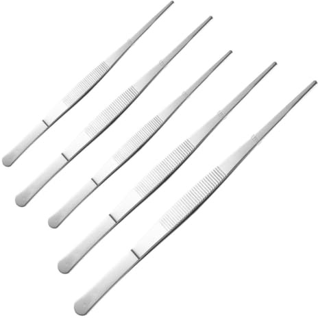 Pince à Épiler Antidérapante pour Tasses à Thé en Acier Inoxydable 5 Pcs