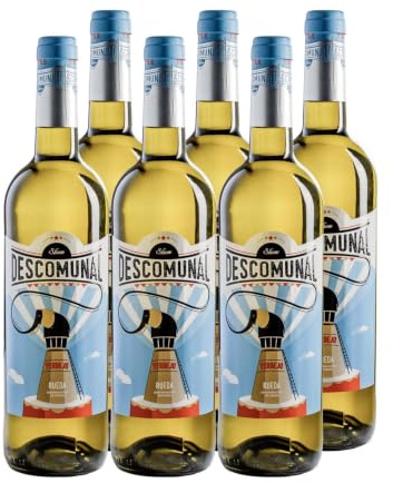 Descomunal Verdejo - Vino Blanco DO Rueda (6 Botellas x 750ml) | Bodega Cuatro Rayas