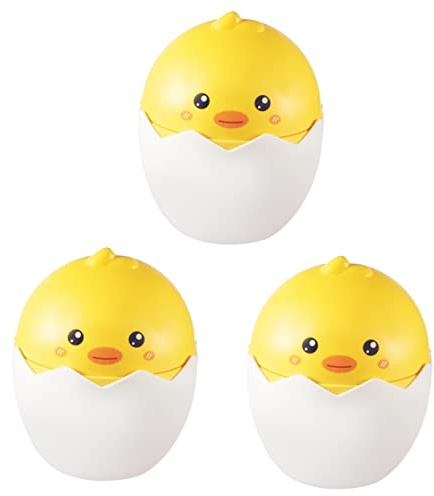 Cabilock 3pièces Corbeille à Papier Décorative Forme De Petit Poussin Poubelle De Bureau Pour Déchets Accessoire De Décoration De Table Kawaii Pour Chambre Et Coiffeuse