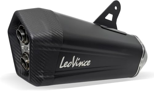 LeoVince Endschalldämpfer LV-12 schwarz kompatibel mit BMW R 1250 GS | Rechts, schwarz, OEM 3015301485R, Ersatzteil Set
