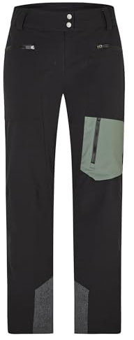 Ziener Damen THOLINE Ski-Hose/Freeride | PFC frei, Wolle, wattiert, Black, 44
