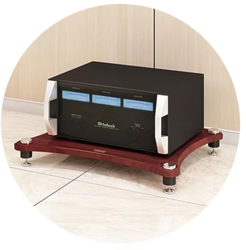 forestalk 1/2/3/4-Layer HiFi-Audioschrank, Audio-Visual-Raumausrüstungschrankverstärker-Rack Bewegungslautsprecher Stativerhalterstereo-Geräte Kabine Kabine