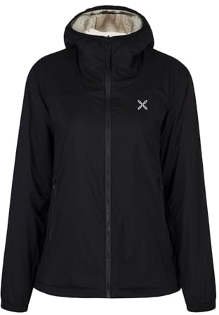 MONTURA Giacca Sherpa Reversibile da Donna, antivento e idrorepellente (IT, Testo, S, Regular, Regular, Nero/Panna)