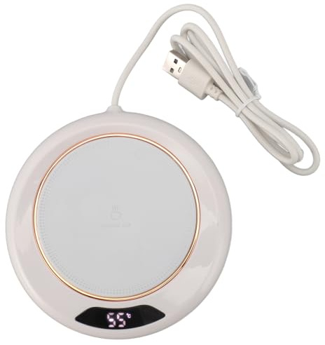 Elektrischer Kaffeewärmer, intelligent, intelligent, USB-betrieben, 3 Temperatureinstellungen, Timer-Funktion, multifunktionale Wachsschmelzbasis, kompakt, leicht, für Zuhause,