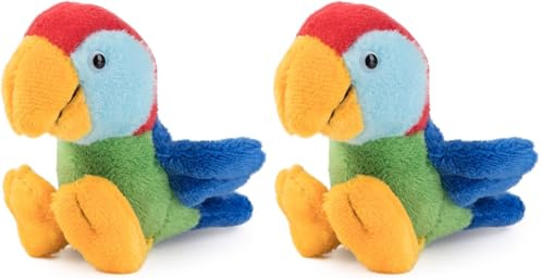 Schaffer 3543 pappagallo magnetico di peluche Calypso (Confezione da 2)