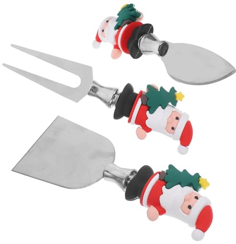 CONGARTENO Set Affetta Formaggio 3 Pezzi in Acciaio Inox Forchetta e Utensile Portatile Accessori da Cucina per Tagliare Formaggi a Blocchi e Burro per Ristoranti e Panetterie