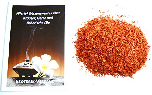 Räucherwerk, Sandelholz rot, geschnitten, 250 g