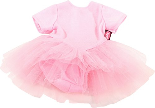 Götz 3402472 Baby Puppenbekleidung Ballettanzug Gr. M - Dress für die kleinen Ballerinas - rosanes Balletkleidchen für Babypuppen von 42 - 46 cm