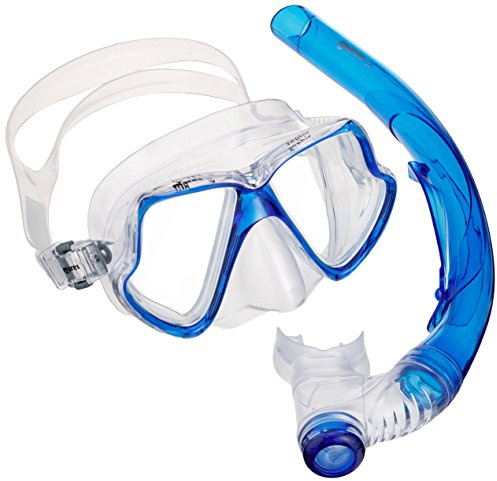 Mares Erwachsene Maske plus Schnorchel Set Zephir, Blue, 411769GURBLCL
