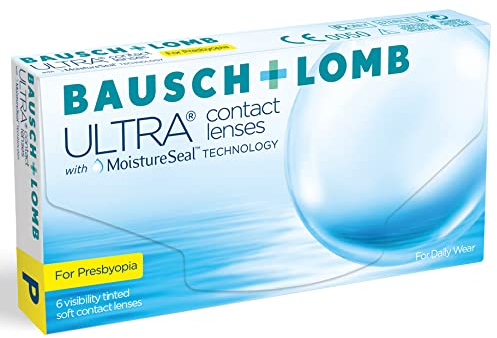 Bausch und Lomb Ultra for Presbyopia, Premium Monatslinsen, Gleitsicht-Kontaktlinsen weich, 6 Stück BC 8.5 mm / DIA 14.2 / 1.5 Dioptrien / ADD Low