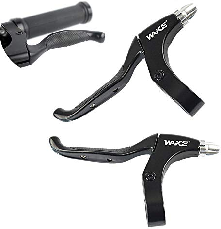 CYSKY Bicycle Brake Levers 1 Pair Aluminum Alloy Mountain Bike Brake Handles 4 Finger 2.2cm Diameter for Most Bicycle, Road Bike, MTB, BMX, Cycling