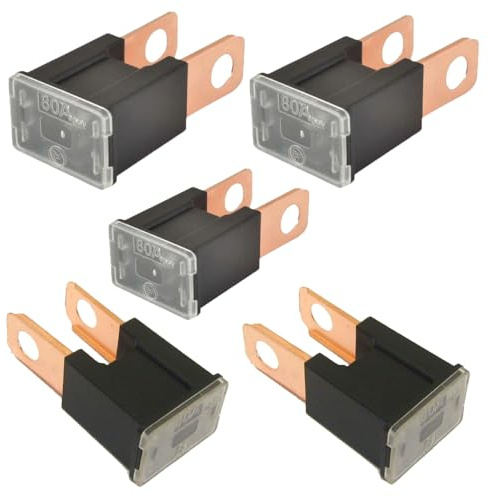 KafTon 5x Pal Fuses 32V 80A Amp Male Japanese Slow Blow Fuse J Case Tridge Cartridge Fuse For Car Truck SUV Boat