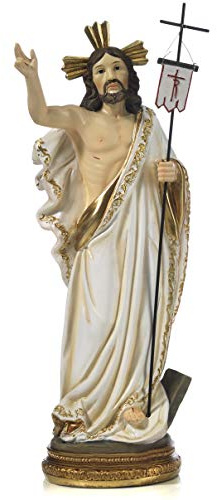 Paben Articoli Religiosi - Estatua de Jesús Cristo Resucitado en resina, 14,2 cm